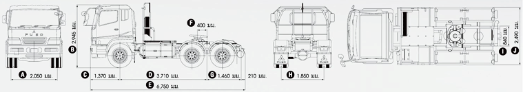 Mitsubishi Fuso Tipper Tractor Truck Commercial Truck FV available at Jim Autos Thailand Truck Division